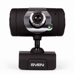 Camera SVEN IC-545, Microphone, 1.3Mpixel, 5G glass lens, hinge for easy camera rotation at any angle, UVC, USB2.0, Black